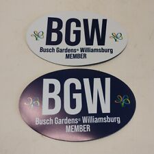 Busch Gardens Williamsburg 2024 Member Car or Refrigerator Magnet Set Of 2 picture