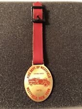 Vintage Fire Department Of Westfield New York Fob Medal Firefighting Est. 1872 picture