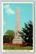 Jamestown VA-Virginia, the Tercentenary Monument, Antique Vintage Postcard picture
