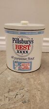 Vintage Pillsbury's Best XXXX All Purpose Flour Metal Tin Button Lid J L Clark picture