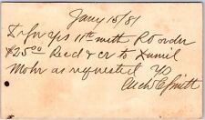 Old Letter with Hand Written Text January 15/1918 Posted Postcard picture