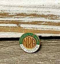 Vintage NRA Lapel Pin- Club Vice President National Rifle Association Gold Tone picture
