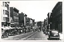 RPPC Meriden,CT West Main,Looking Toward Colony St. New Haven County Postcard picture