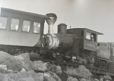 VINTAGE PHOTO COG RAILWAY TRAIN On Mount Washington, New Hampshire / Railroad picture