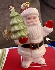 Lenox Merry Little Ornament - 856361 - Santa With Christmas Tree picture