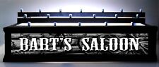 BLACK FNISH 18 BEER TAP HANDLE DISPLAY PERSONALIZED SALOON BAR SIGN picture