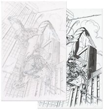 Spider-Man Vs Carnage Original Art Sketch Mark Bagley & John Dell 11 x 17 picture