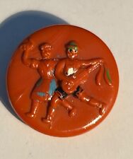 Vintage Dancing Couple China Button #4306 picture