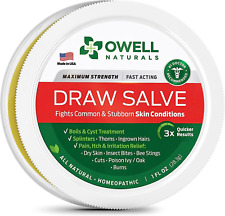 Amish Origins Owell Naturals Drawing Salve Ointment 1Oz, Ingrown Hair Treatment, picture