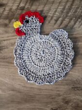 Handmade Crocheted Chicken/ Hen Kitchen Hot Pad /Pot Holder picture
