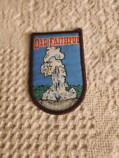 Vintage Yellowstone National Park Old Faithful Geyser Souvenir Patch picture