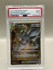 2022 Pokémon Brilliant Stars - Arceus VSTAR Gold Secret Rare #184/172 PSA 9 picture