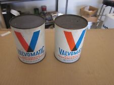 VINTAGE VALVOLINE DEXRON 2 AUTOMATIC TRANSMISSION FLUID CANS LOT OF 2 QUARTs picture