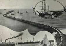 c. 1906 Longest Wharf in the World Port Los Angeles CA Postcard  picture