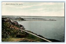 c1910 Howth Harbour Co. Dublin Ireland Boat Landing Antique Postcard picture