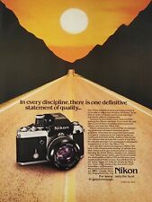 1979 Nikon F2A Print Ad 35mm Camera F2A Sunset Endless Road picture
