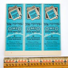 Vintage 1930’S ART DECO OHIO BOOK MATCHES - MATCH SALES CO. MATCHBOOK COVER #24 picture