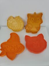 Vintage Hallmark Holiday Cookie Cutters Lot of 4 Halloween Fall Thanksgiving  picture