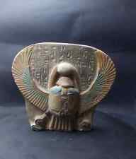 Unique Ancient Egyptian Antiques Pharaonic Winged Fly Scarab Protection Egypt BC picture