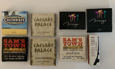 Vintage lot of 8 Las Vegas Casino Matchbooks Matches Caesars, Mirage, Castaways picture