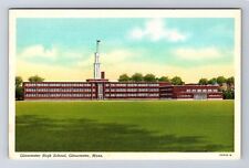 Gloucester MA-Massachusetts, Gloucester High School, Antique, Vintage Postcard picture