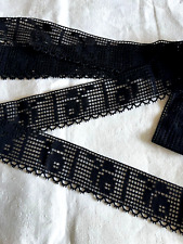 Antique Black Cotton Lace - 