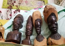 4/Stunning/Handmade African crafted EbonyWood Figurines Apprx. Sz.7.5