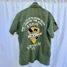 Vietnam War Named Tropical Jacket Embroidered Souvenir Air Cavalry An Khe picture