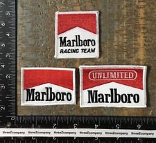 Lot Of 3 Vintage MARLBORO Cigarettes Racing Team Logo Sew-On Patches F1 picture
