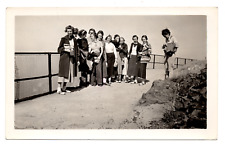 Antique Vintage Group Photo of Women on Mt. Holyoke 1935 Snapshot picture