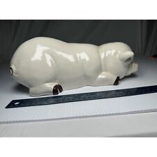 Large Country Side Collection Pig Ceramic Heavy Speckled picture