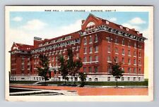 Dubuque IA-Iowa, Loras College, Kane Hall, Antique Vintage Postcard picture