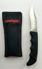 Vintage Kershaw 1060 Black Horse Knife Japan w/canvas sheath Discontinued picture