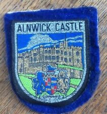 vintage Alnwick Castle Great Britain  sew on patch picture