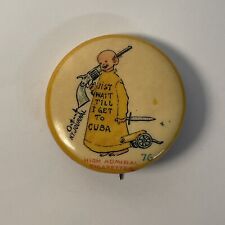 Vintage High Admiral Cigarettes Yellow Kid Pin Button Pinback 1896 Cuba #76 picture