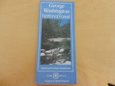 Vintage -- GEORGE WASHINGTON -- NATIONAL FOREST MAP -- VIRGINIA / WEST VIRGINIA picture