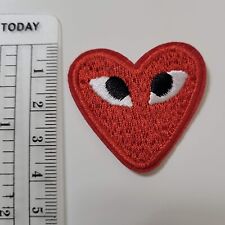 1pc Comme des Garcons Inspired Iron-On Patch Red picture