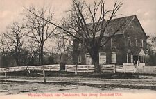 Moravian Church near Swedesboro NJ New Jersey c.1908 Postcard D216 picture