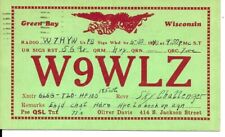 QSL 1940 Green Bay Wisconsin    radio card picture