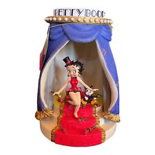 VTG BETTY BOOP Bimbo On Stage MusicBox Figure Curtain Westland Giftware 2001 Y2K picture