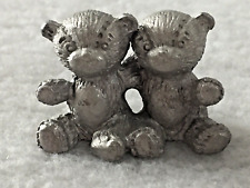 Spoontiques Pewter Teddy Bears Miniature Figurine P314 1985 picture