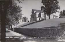 RPPC Long Prairie MN Todd County Court House L L Cook photo postcard NQ14 picture
