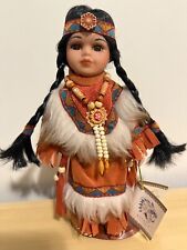 Kinney Little Cubs LATA Porcelain Indian Doll 10” picture
