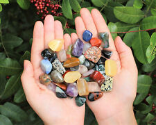 Assorted Mixed Tumbled Stones 1000 Carat Wholesale Bulk Lot SMALL  picture
