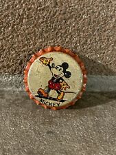 MICKEY MOUSE Orange SODA BOTTLE CAP 1930s Rare Vintage Antique Disneyana picture