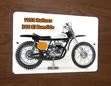 1968 Bultaco 360 El Bandido Motocross Motorcycle Dirt Bike 8x12 Metal Wall Sign picture
