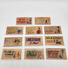Vintage Lot of 11 Topps WACKY PLAKS Jack Davis Postcard USA 1950s #1 picture
