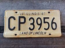 1967 Illinois IL License Plate CP 3956 picture