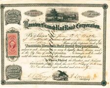 Taunton Branch Railroad - Stock Certificate - Railroad Stocks picture