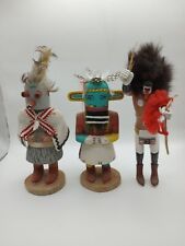 Set of 3 Authentic Vintage Hopi Kachina Dolls Unsigned 8